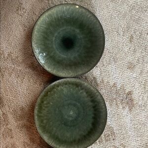 Jars France Samoa Vert Serving Chop Platter Plate set